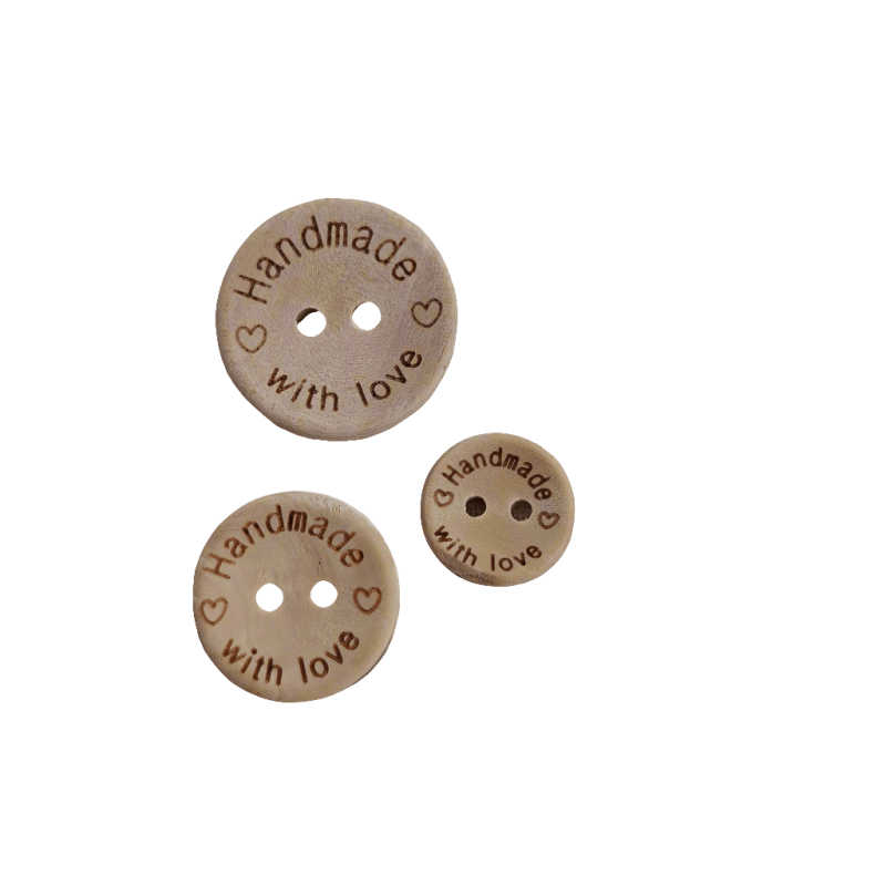 Set om 3 with love knappar - NavaGarn