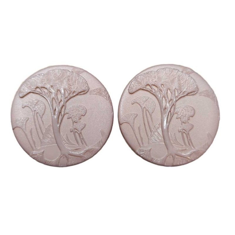 Stor knapp med träd - NavaGarn