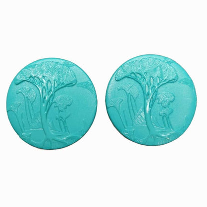 Stor knapp med träd - NavaGarn