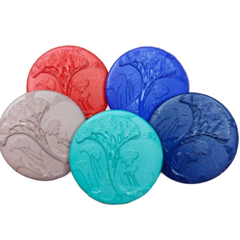 Stor knapp med träd - NavaGarn