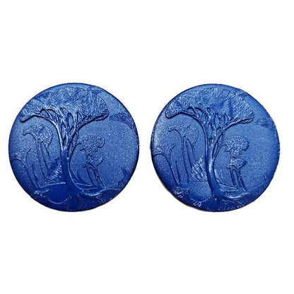 Stor knapp med träd - NavaGarn