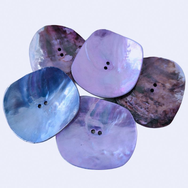 Stor Snäckskalsknapp - 47mm - NavaGarn