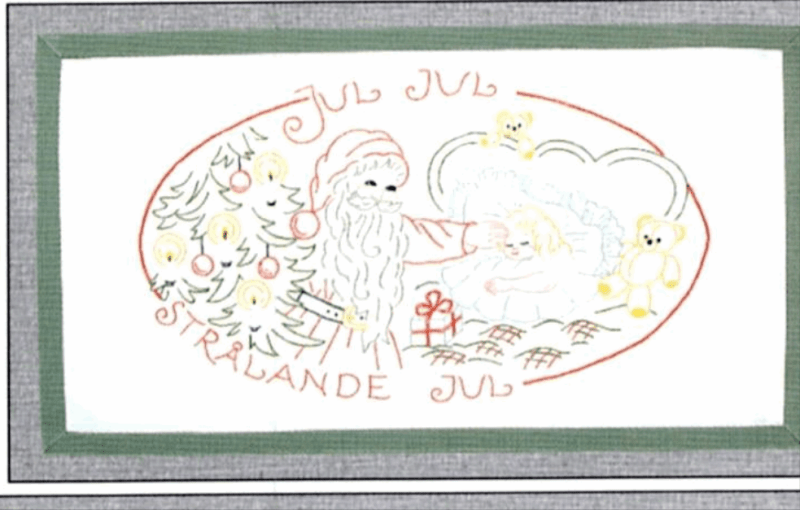 ✨ Strålande Jul Bonad Permin 70 - 7728 - Tomtebonad 50x38cm. - NavaGarn