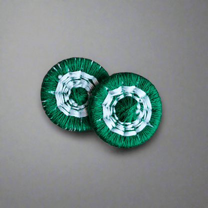 Tjeckisk Textilknapp STAR 12mm - Handgjord - NavaGarn