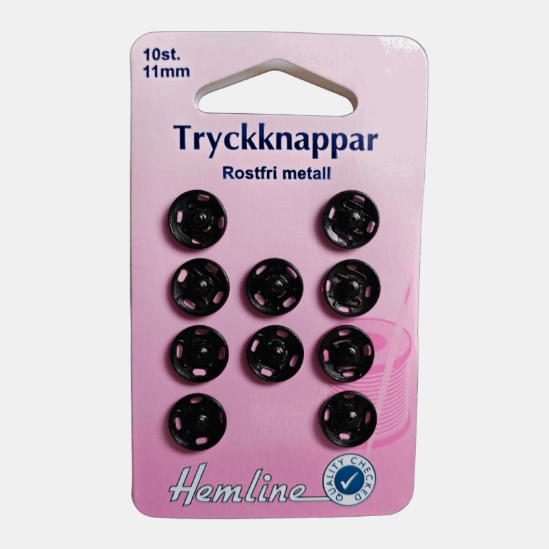 Tryckknappar hemline 11mm - NavaGarn