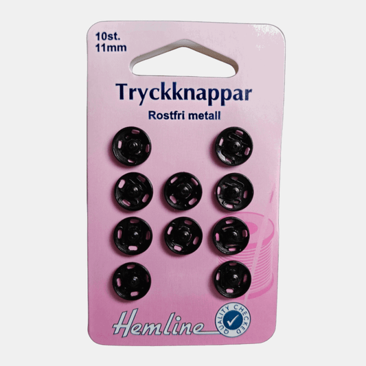 Tryckknappar hemline 11mm - NavaGarn
