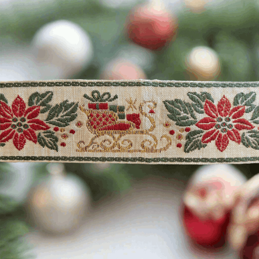 Vävt Julband Kälke 🎄 - NavaGarn