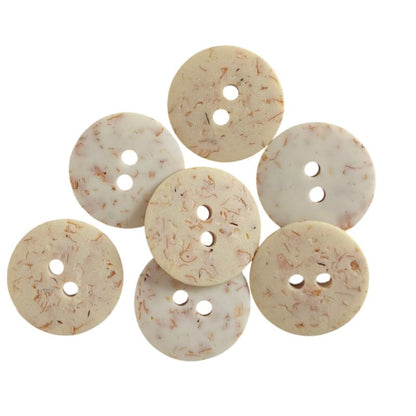 Vintage Knappar Beige Konfetti 18mm 🟤 - NavaGarn