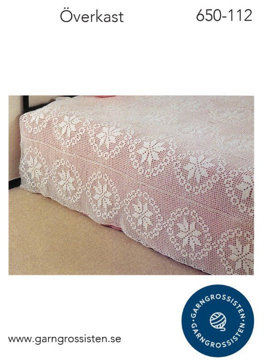 Virkat Överkast med Stjärnor - Gratis Virkmönster Digital Nedladdning - NavaGarn
